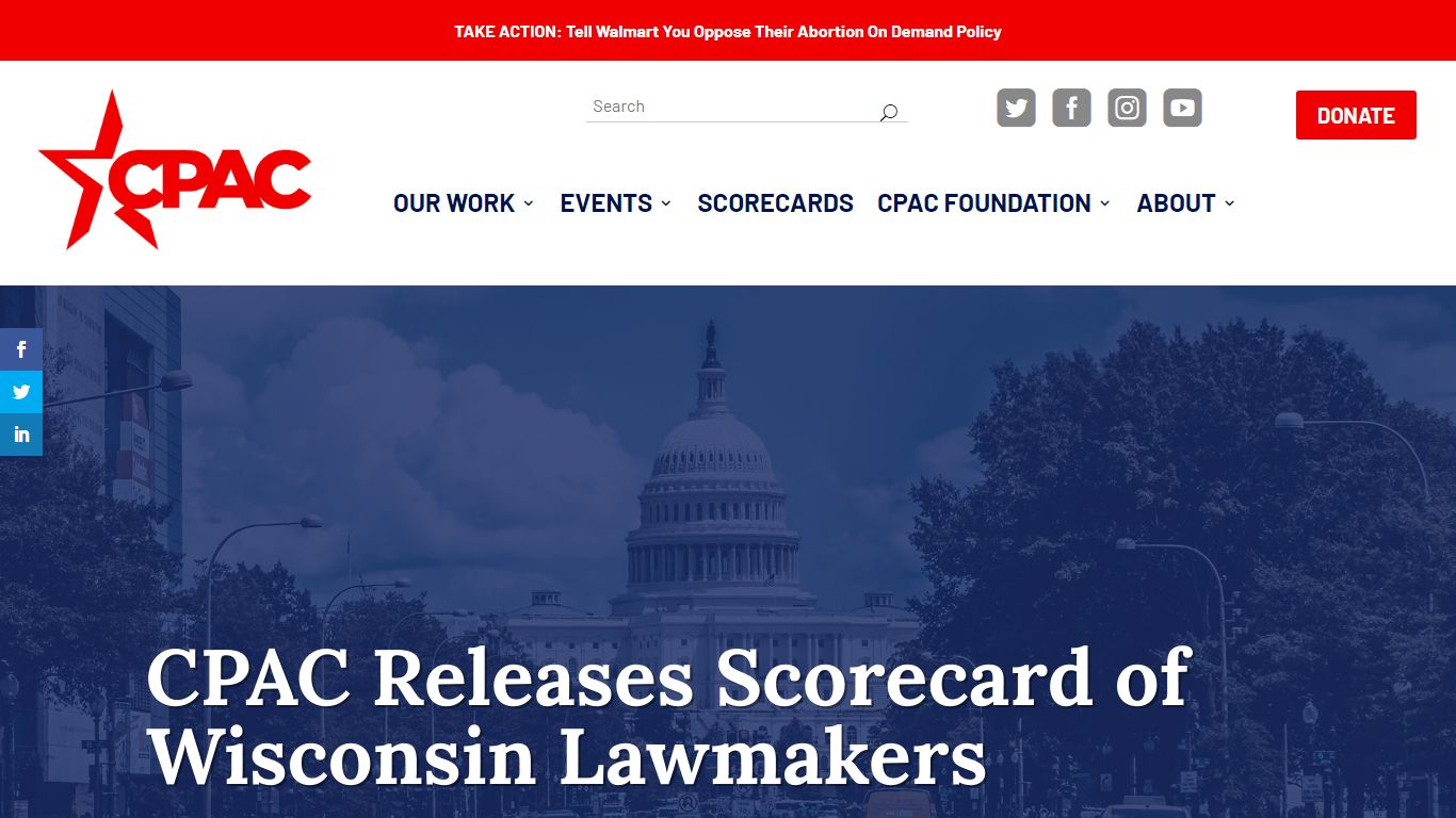 CPAC Releases Scorecard of Wisconsin Lawmakers | CPAC