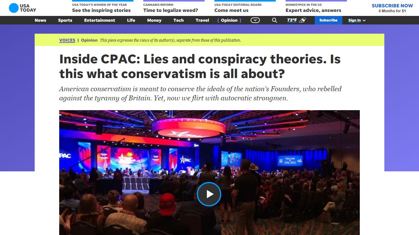 CPAC event in Dallas was appalling to me as a young conservative